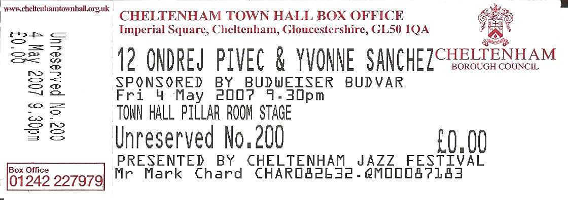 Yvonne Sanchez Ticket